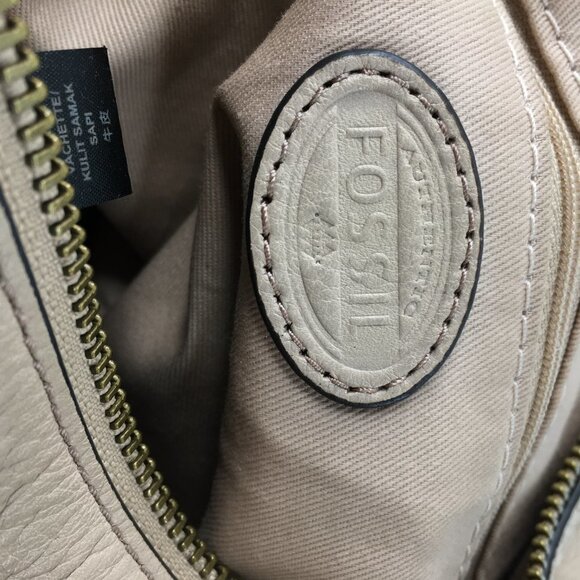 Fossil Vickery Shoulder Bag Brown Handbag Leather Boho Slouch Bag Casual - Picture 11 of 16